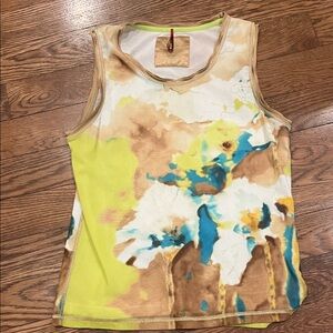 Luisa Cerano 14(L) Floral Sleeveless Top - Multicolor